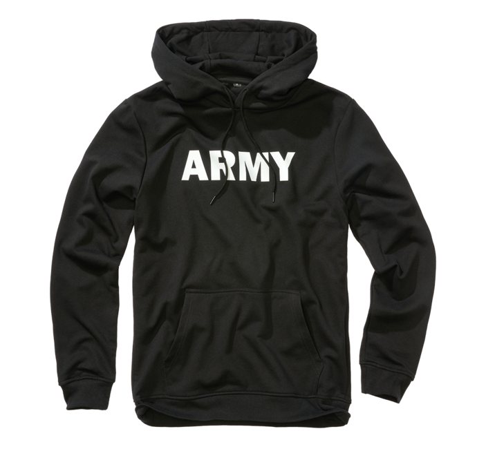 Brandit Army felpa con cappuccio, nera