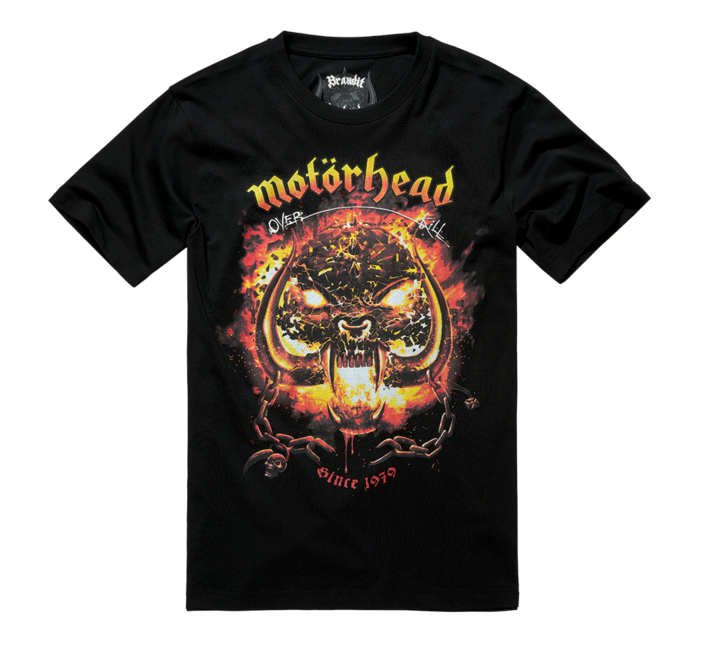 Brandit Motörhead t-shirt Overkill, nero