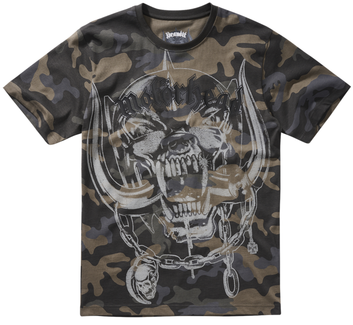 Brandit Motörhead maglietta con stampa, darkcamo
