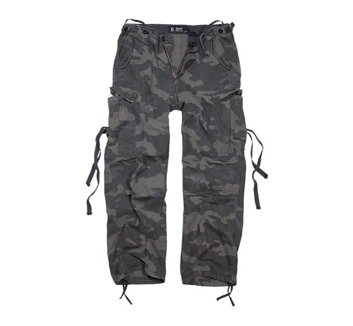 Brandit Pantaloni Vintage M65, darkcamo