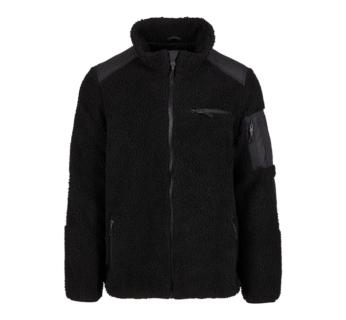 Brandit Ramble Teddyfleece giacca in pile da uomo, nera