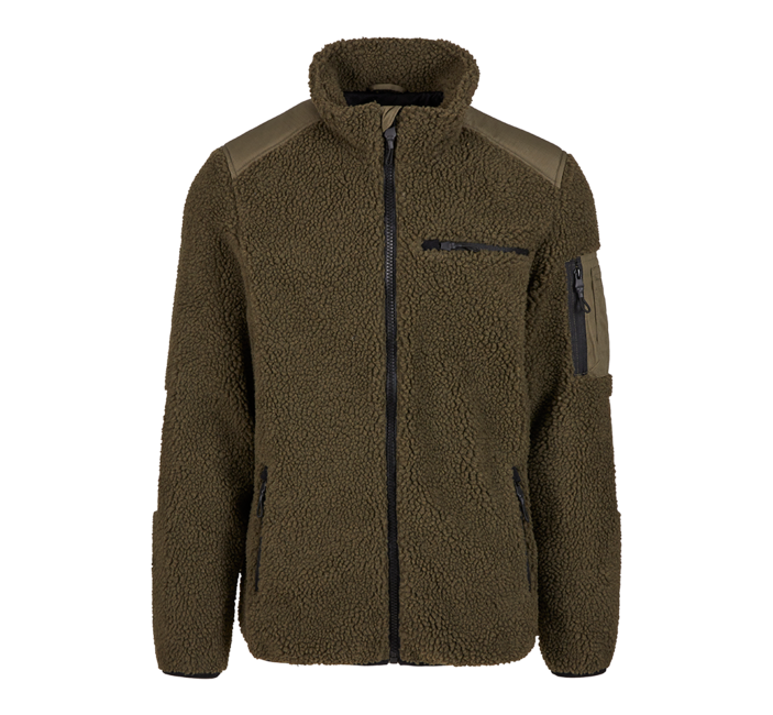 Brandit Ramble Giacca in pile da uomo Teddyfleece, oliva