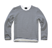 Brandit Marine felpa a righe, blu-bianco