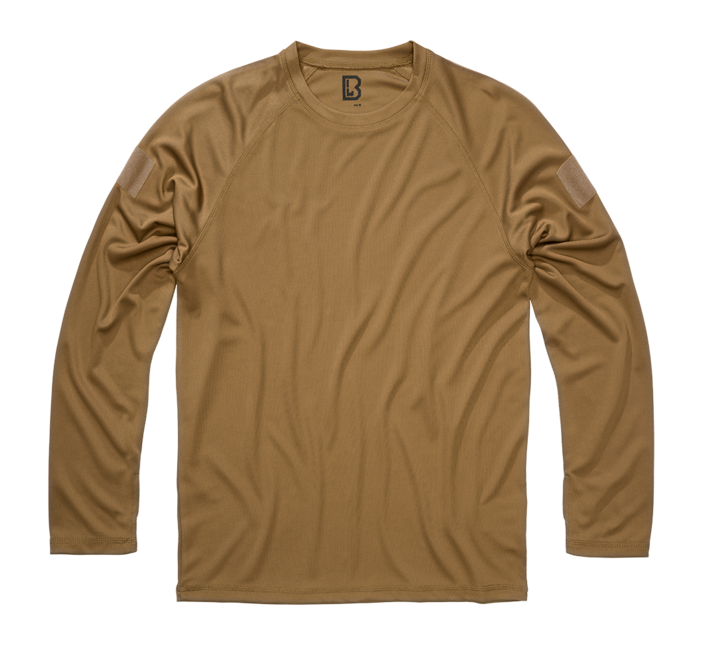 Brandit Quick Dry maglietta a maniche lunghe ad asciugatura rapida, camel