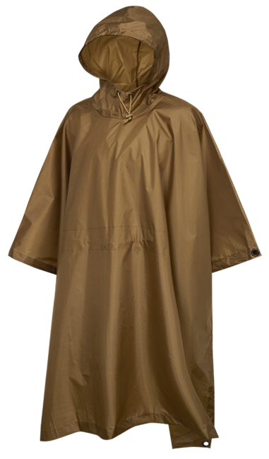 Brandit Poncho in Ripstop, cammello