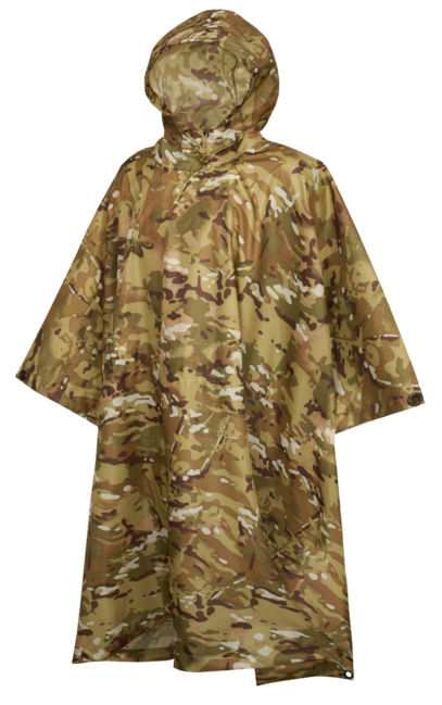 Brandit Poncho in Ripstop, tattico mimetico