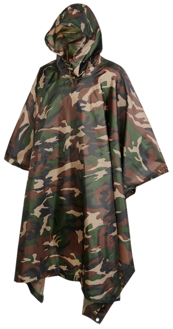Brandit Poncho in Ripstop, terra di bosco