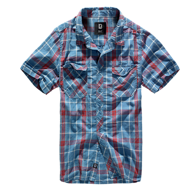Brandit Roadstar maglietta a maniche corte, rosso/blu