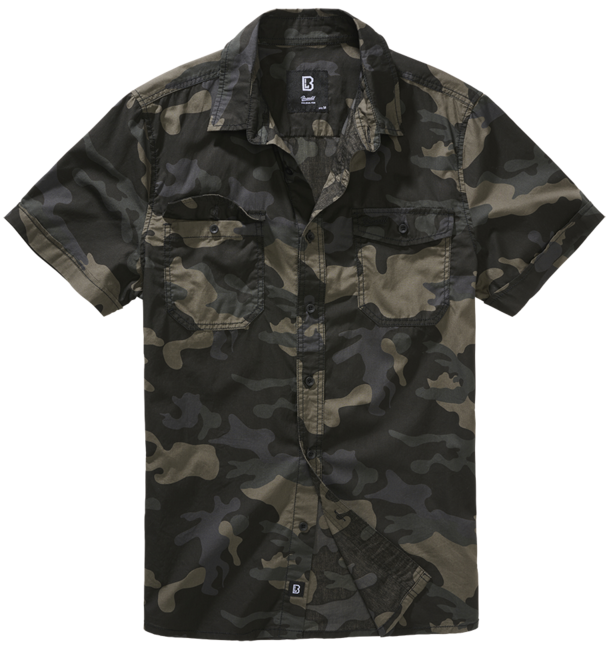 Brandit Roadstar camicia a maniche corte, darkcamo