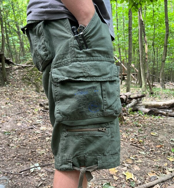 Brandit Savage Vintage pantaloncini, Swedisch camo
