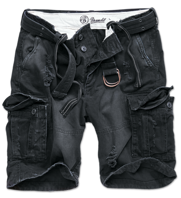 Brandit Shell Valley Heavy Vintage pantaloncini, nero