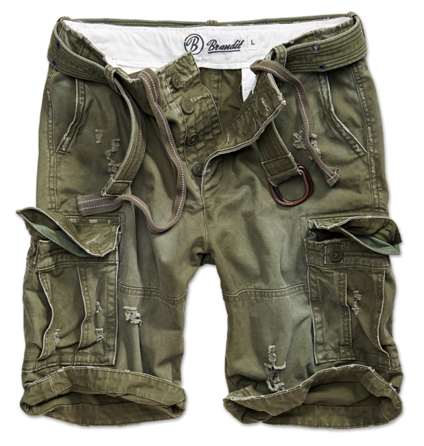 Brandit Shell Valley Heavy Vintage pantaloncini, oliva