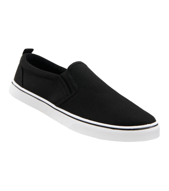 Brandit Southampton Slip On Sneaker, bianco e nero