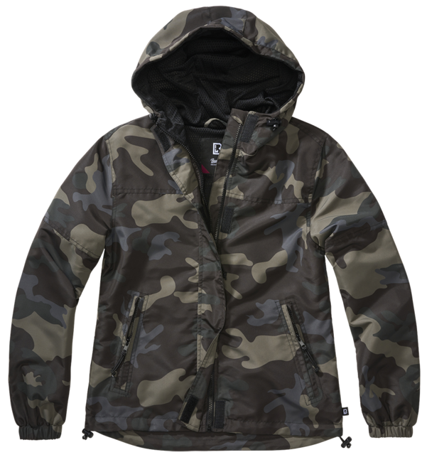 Brandit Giacca a vento estiva da donna, darkcamo