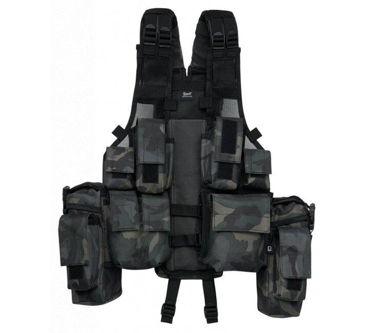 Brandit Gilet tattico, darkcamo