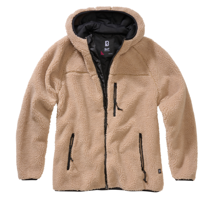 Brandit Teddy giacca in pile da donna, cammello