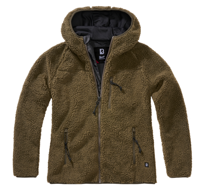 Brandit Teddy giacca in pile da donna, oliva
