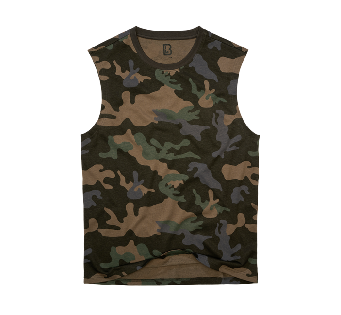 Brandit maglietta senza maniche, camo scuro