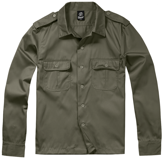 Brandit US camicia a maniche lunghe, oliva