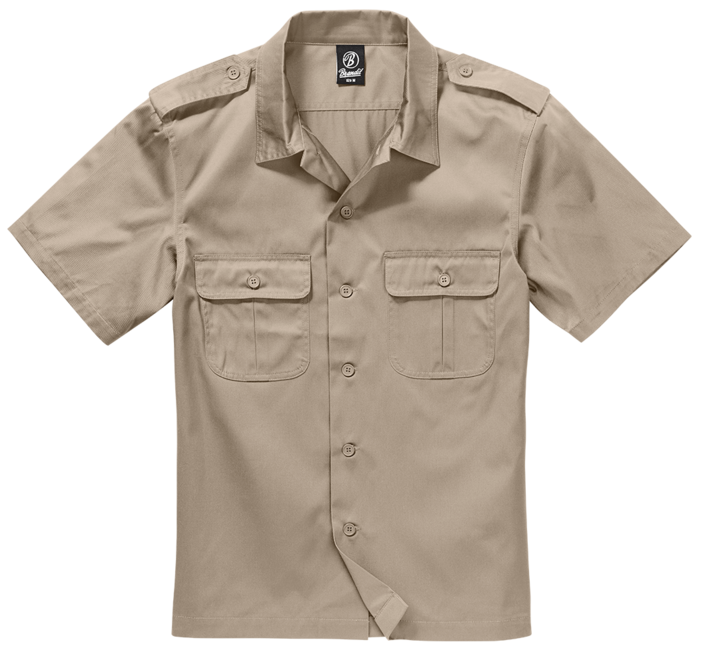 Brandit US camicia a maniche corte, beige