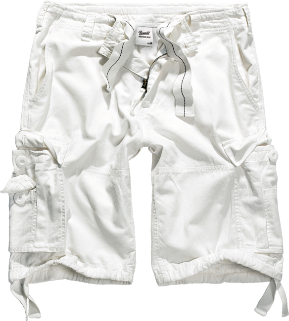 Brandit Vintage pantaloncini, bianchi