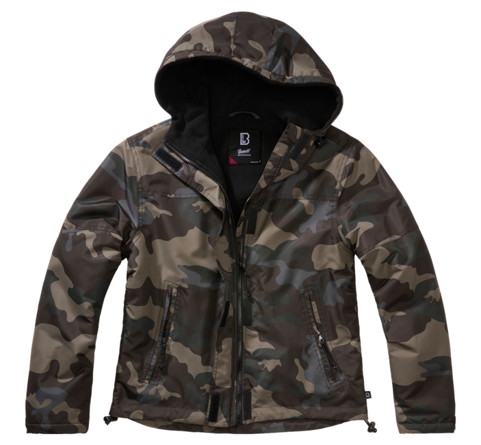 Brandit Giacca a vento Frontzip da donna, darkcamo