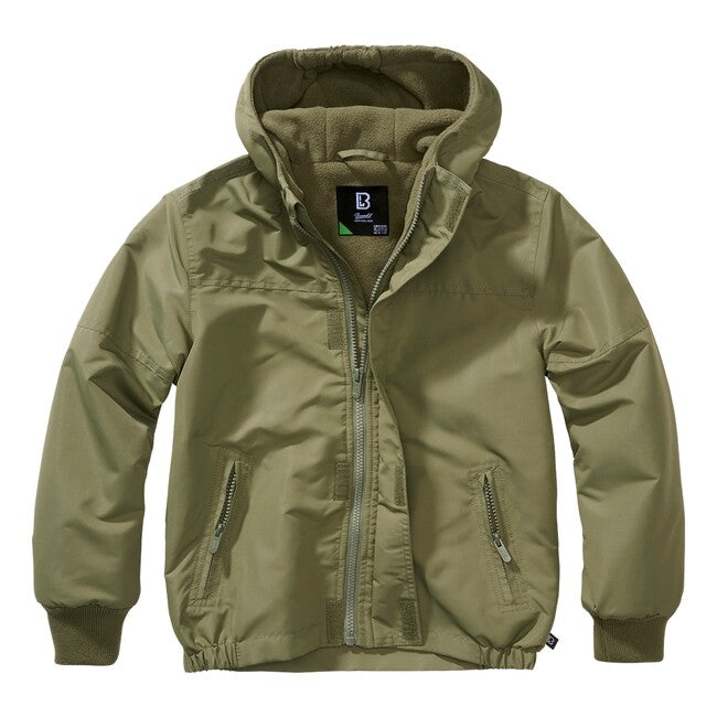 Brandit Windbreaker Frontzip giacca da bambino, oliva