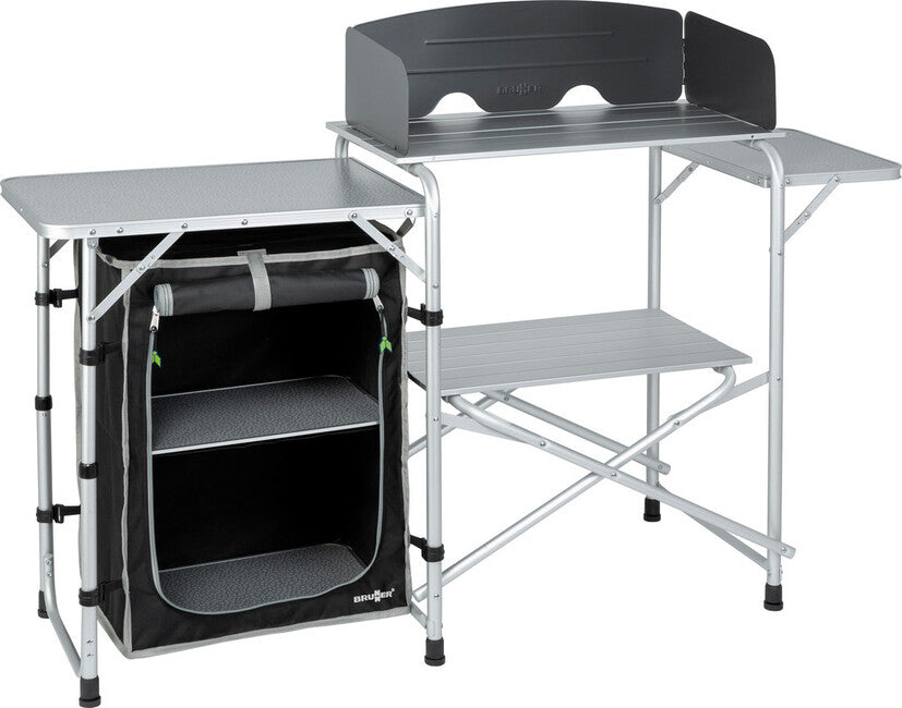 Brunner Snack Easy armadio da campeggio e cucina, nero