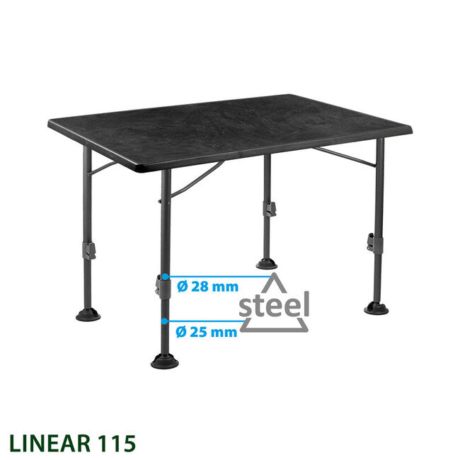 Brunner Linear tavolo da campeggio, nero