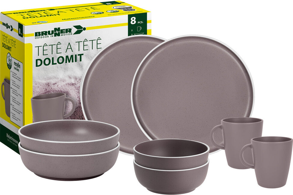 Brunner set di utensili da campeggio, viola