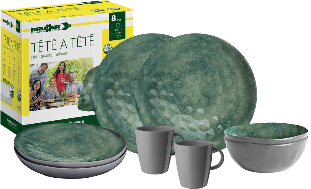 Brunner set di utensili da campeggio, verde