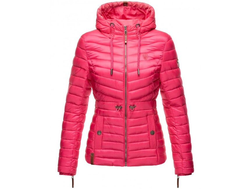 Marikoo Aniyaa giacca da donna per mezza stagione con cappuccio, rosa