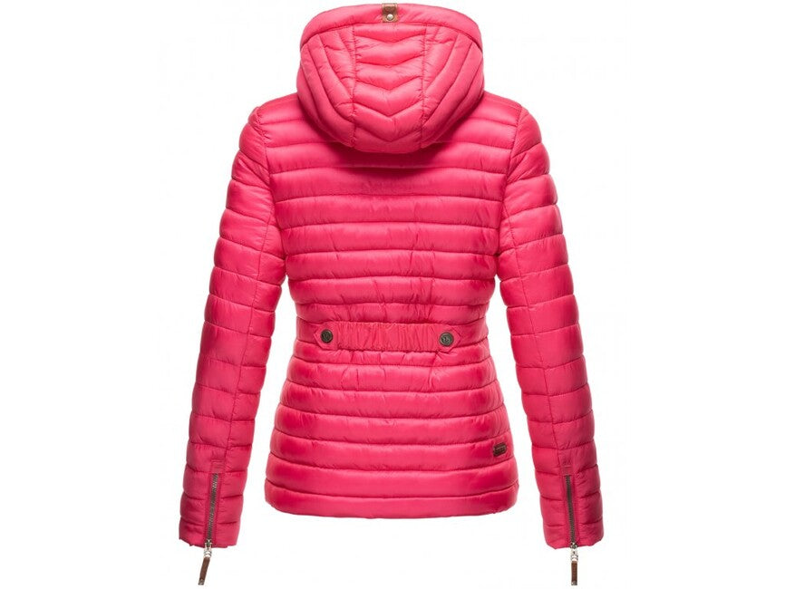 Marikoo Aniyaa giacca da donna per mezza stagione con cappuccio, rosa