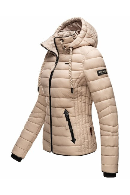 Navahoo Lulana giacca transitoria da donna con cappuccio, grigio chiaro