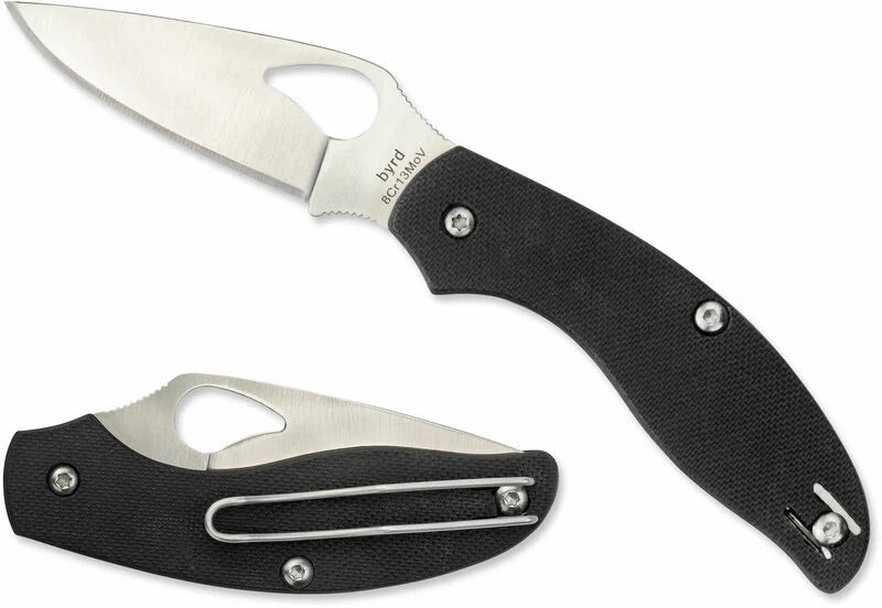 Byrd BY23GP coltello da tasca tern 7 cm, nero