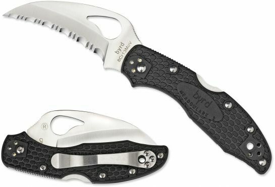 Byrd Hawkbill coltello tascabile 7,2 cm, nero, FRN
