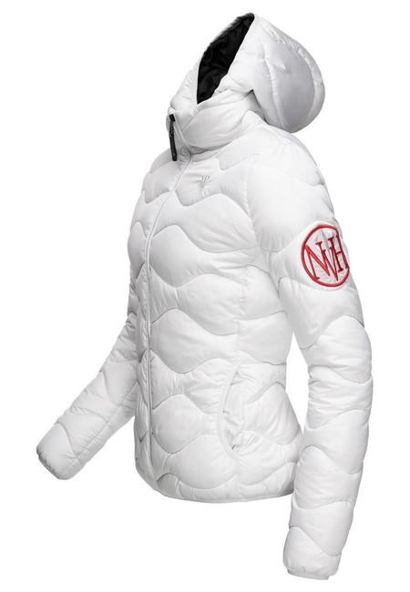 Navahoo KEY COLOR giacca invernale con cappuccio da donna, bianco