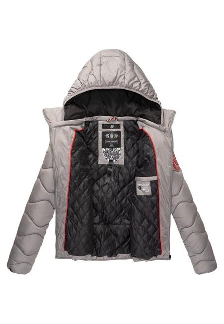 Navahoo Key Color giacca invernale da donna con cappuccio, grigia