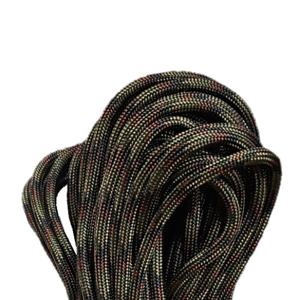 WARAGOD Faila bracciale in paracord con chiusura in metallo, verde mimetico