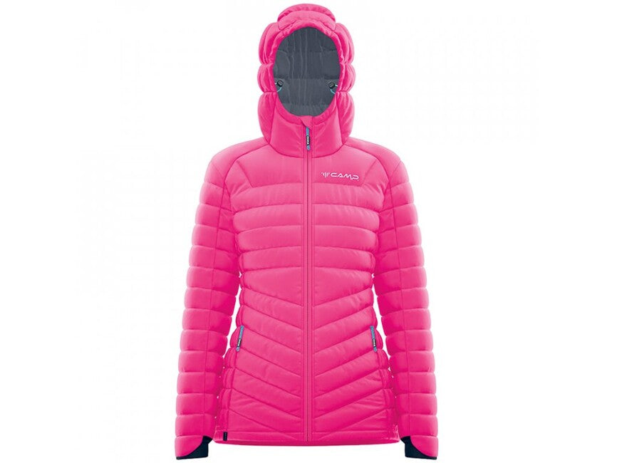 Camp Protection Jacket Lady piumino da donna, mangenta / grigio