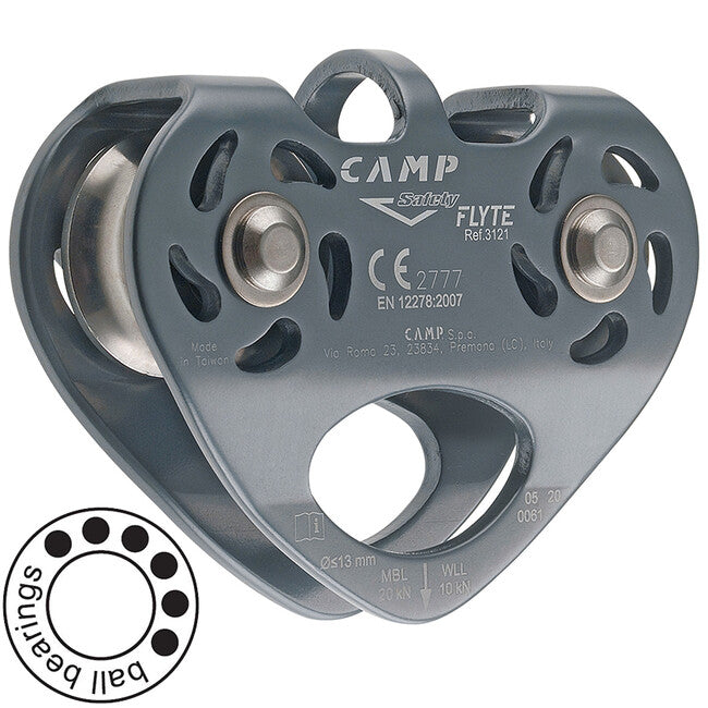 Camp Flyte carrucola doppia tandem con cuscinetto a sfere