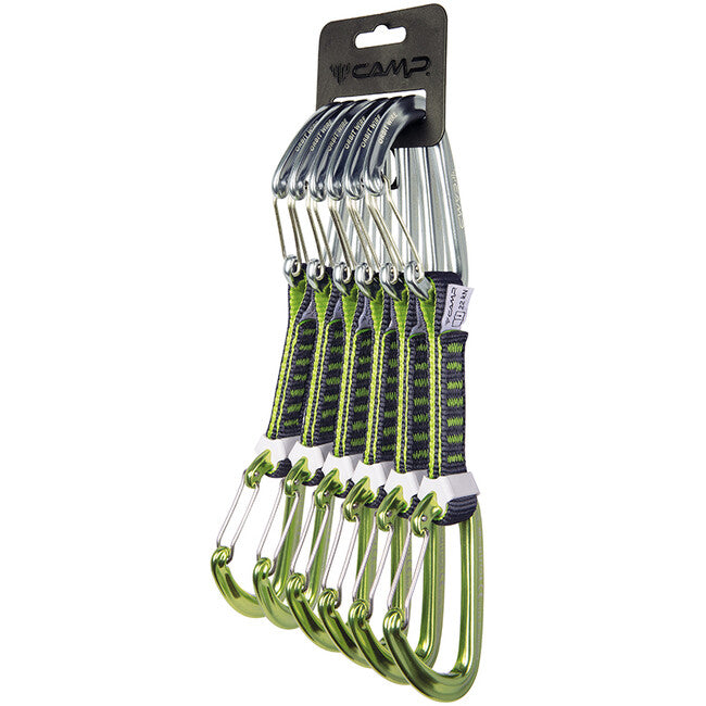Camp Orbit Wire Express Set con moschettoni a filo per arrampicata KS 6 Pack 12 cm