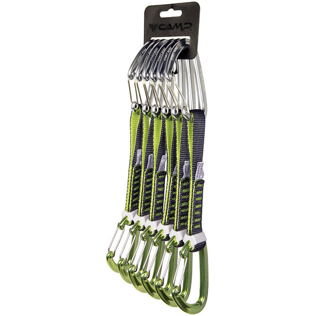 Camp Orbit Wire Express set con moschettoni a filo per arrampicata 6 Pack 18 cm