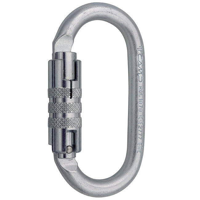 Camp Steel Oval Pro 2Lock moschettone ovale in acciaio con chiusura automatica 2Lock