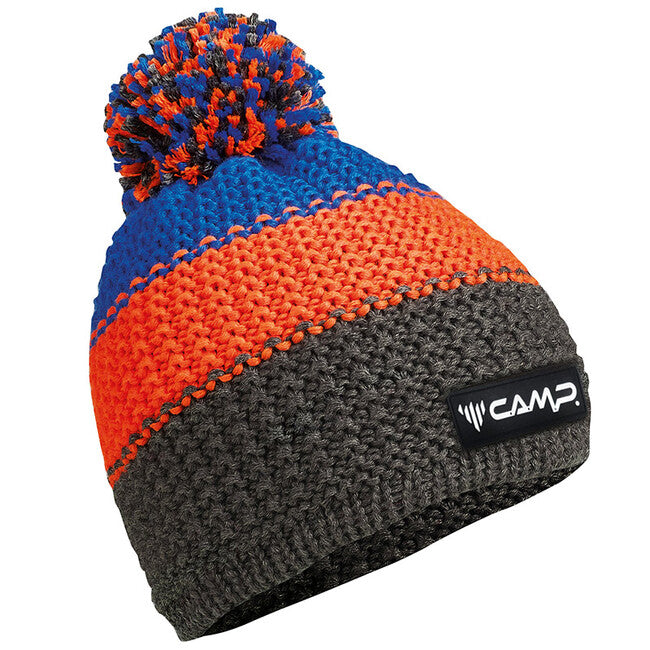 Camp Joe Beanie berretto lavorato a maglia in lana merino, azzurro