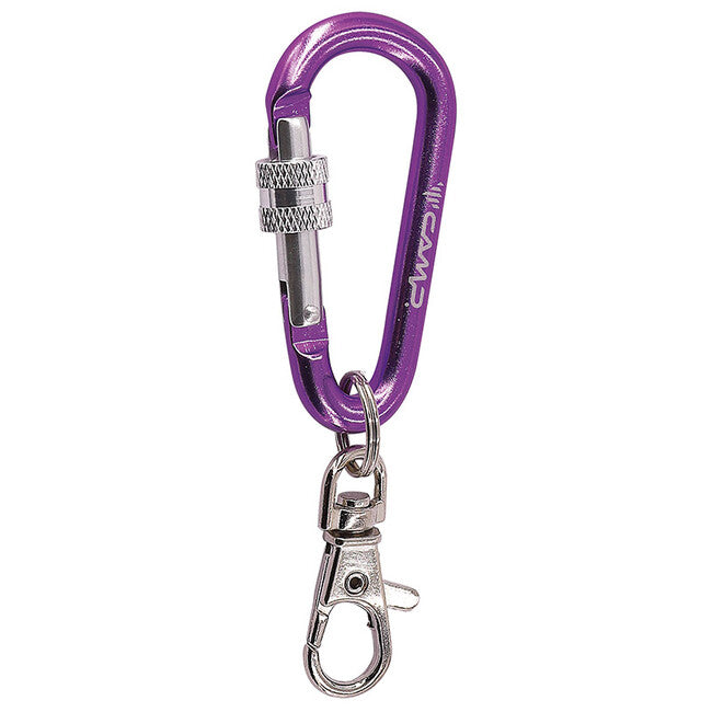 Camp Promo Lock moschettone promozionale in alluminio con chiusura a vite 60 mm