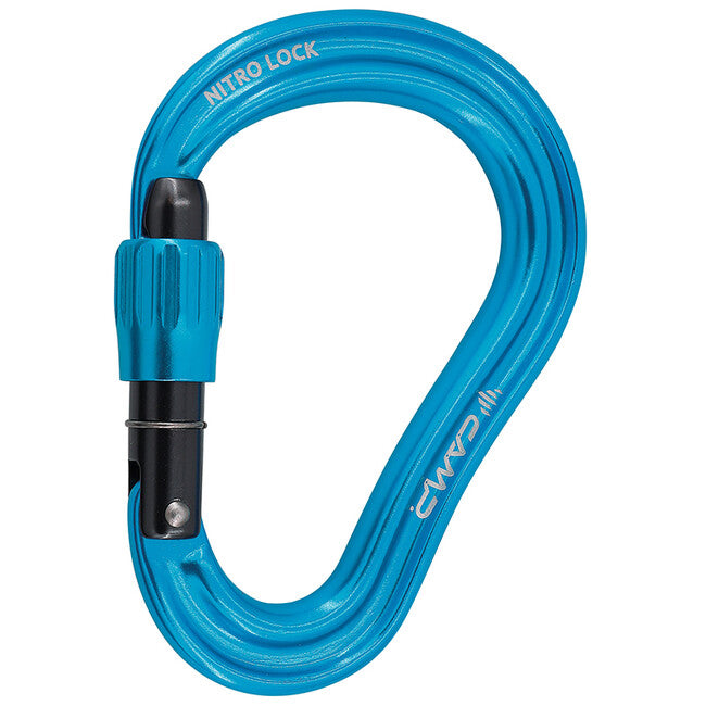 Camp Nitro Lock moschettone a vite, blu