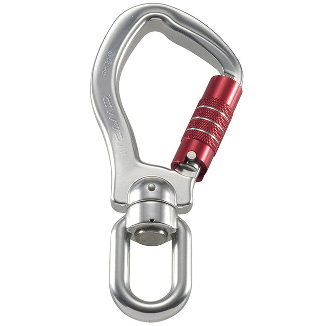 Camp Gancio con blocco di sicurezza gancio girevole in alluminio 3Lock 23 mm