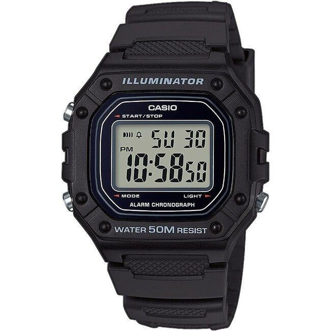 Casio W-218H-1AVEF orologio, nero