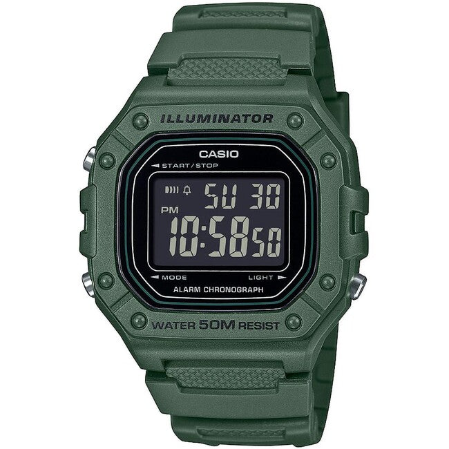 Casio W-218H-3BVEF orologio, verde